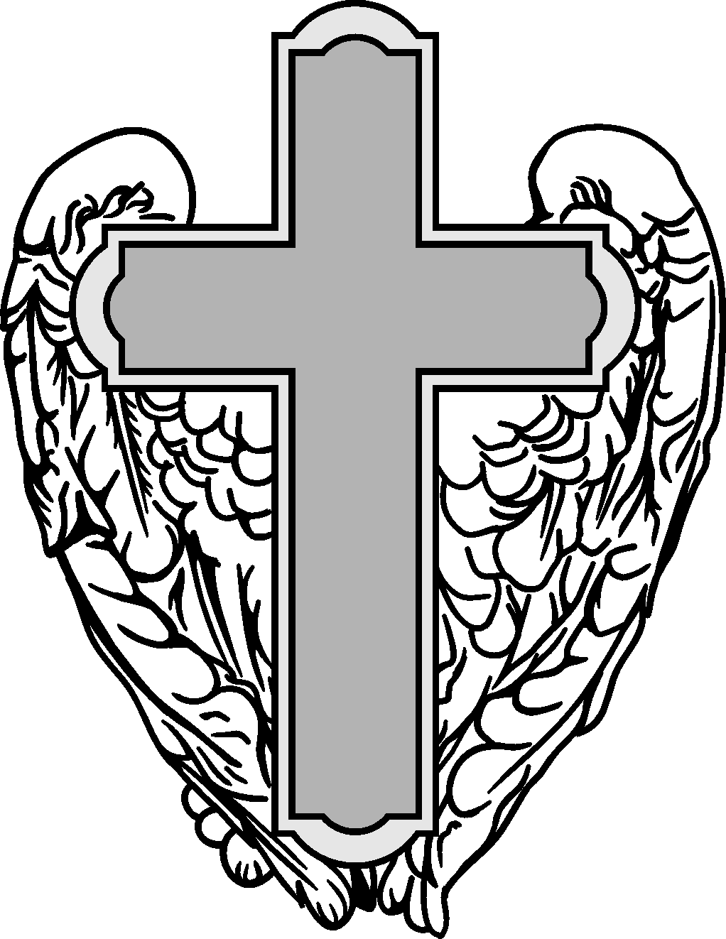 Angel Wings and Cross