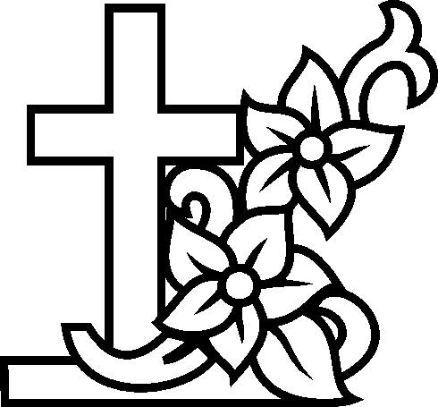 Cross and Lily Design