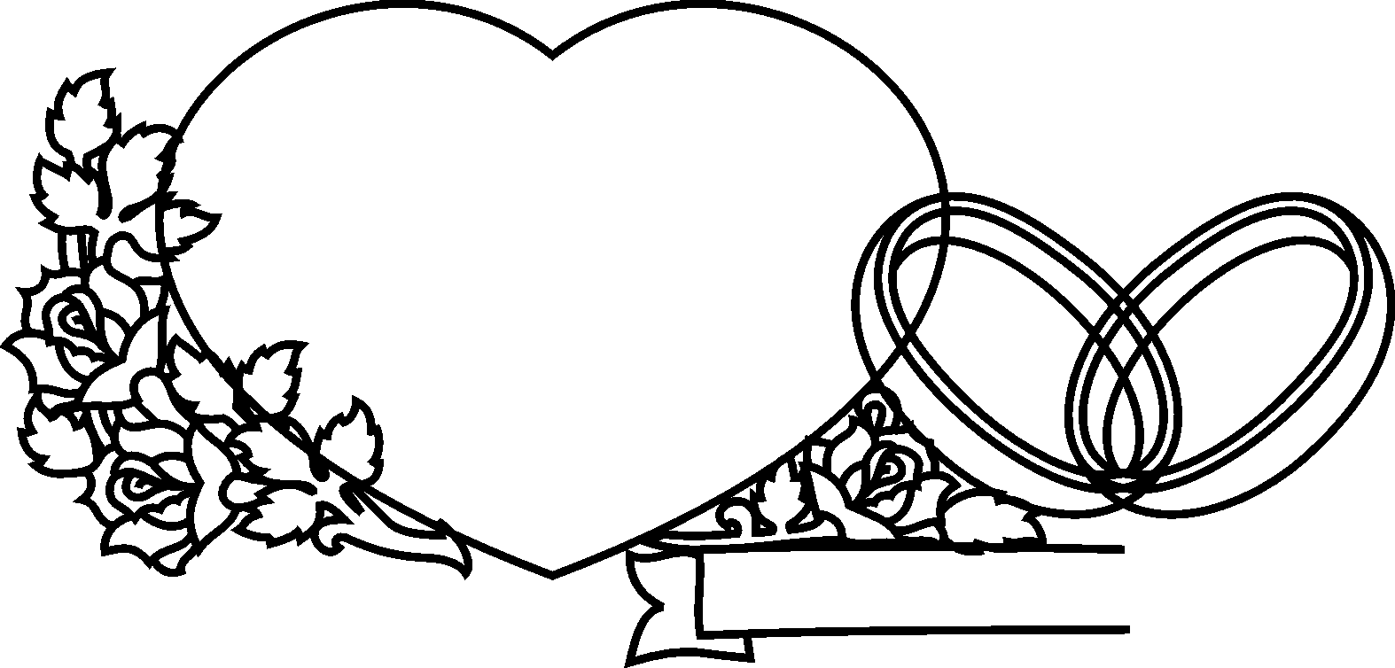 Double Hearts, Roses and Rings