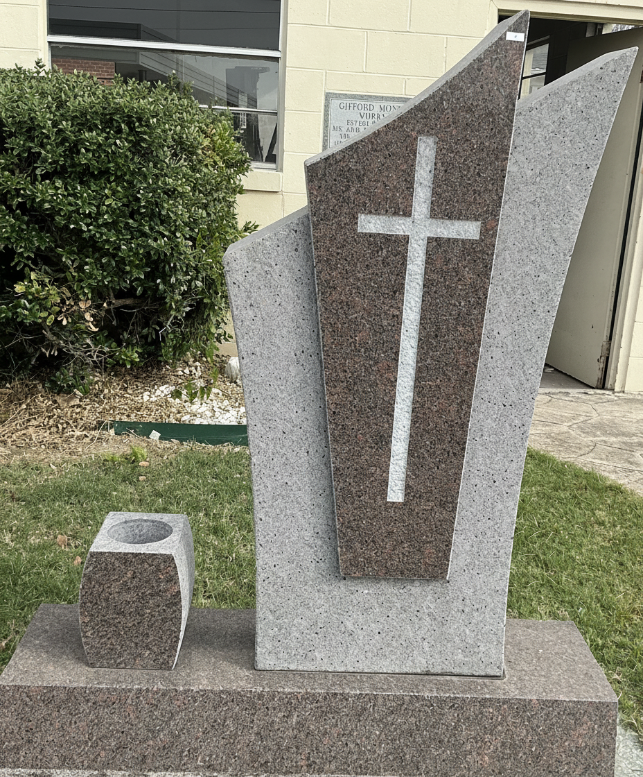 #2 FAMILY CROSS WITH VASE