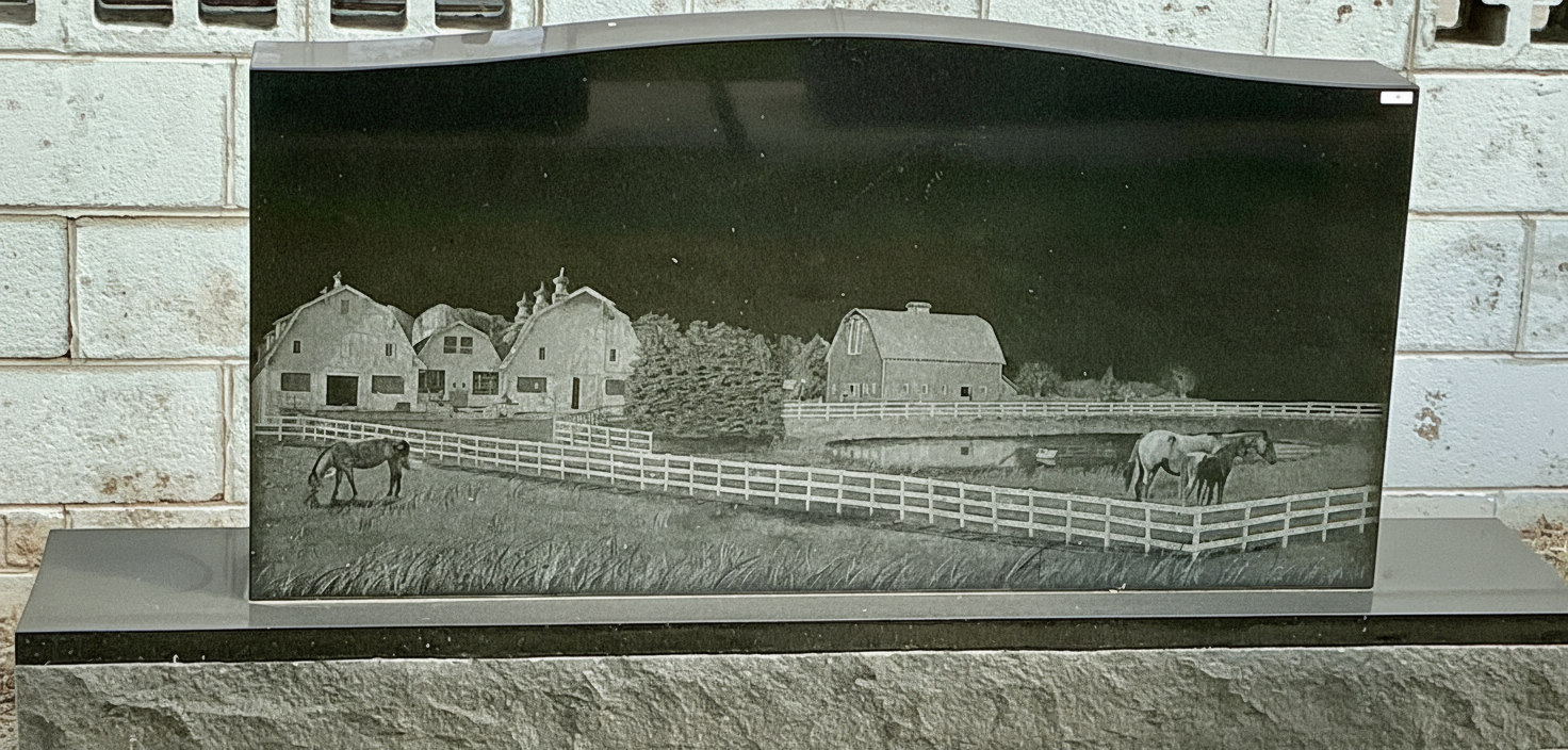 #36 DOUBLE SERP W/ FARM ETCHING