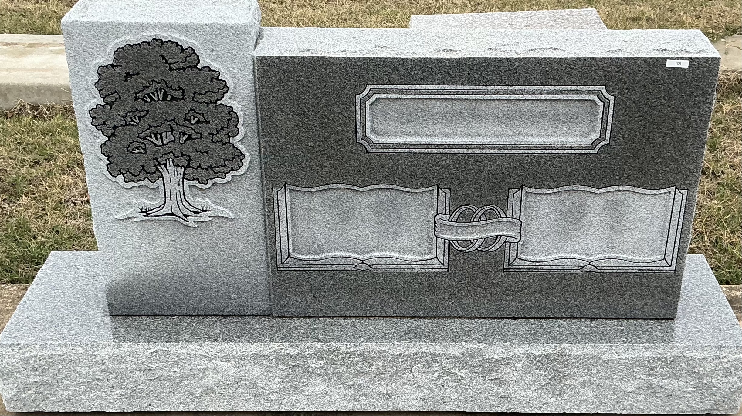 #105 DOUBLE FLAT TOP W/ FAMILY TREE