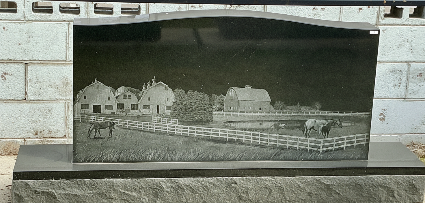 #36 DOUBLE SERP W/ FARM ETCHING