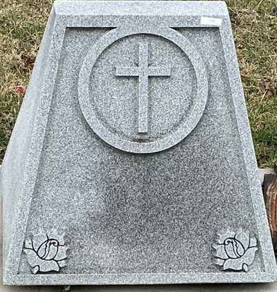 #172 CARVED BLOCK W/ CROSS